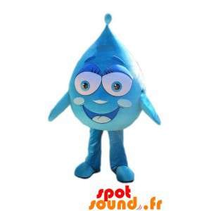 Mascotte de goutte bleue...