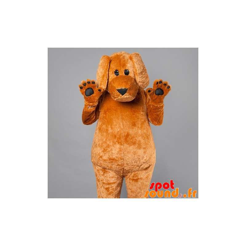 Stor brun hundemaskot. Hundedragt - Spotsound maskot