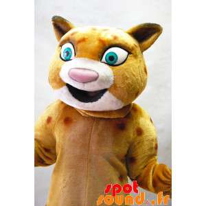 Arancione mascotte leopardo...