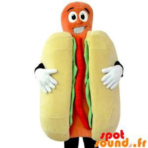 Hot dog obří maskot. Kostým...