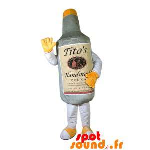 Fles mascotte grijs Vodka...