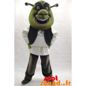 Shrek maskot berømte grønne tegneseriefigur - Spotsound maskot