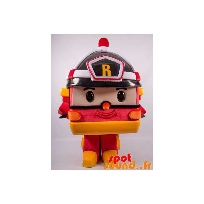 Brandbil maskot, Transformers-stil legetøj - Spotsound maskot