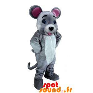 Mascota del ratón gris,...