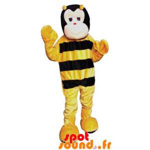 Mascotte d'abeille jaune et...