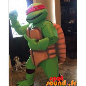 Ninja turtle maskot med rött pannband - Spotsound maskot