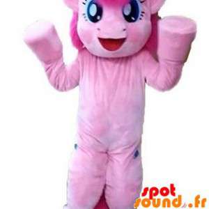 Jätte och mycket vacker rosa ponnymaskot - Spotsound maskot