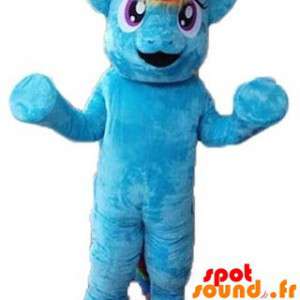 Jätte och mycket rolig blå ponnymaskot - Spotsound maskot