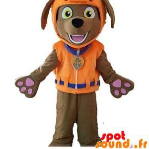 Brown Dog Mascot With A...