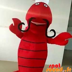 Mascote lagosta gigante com...