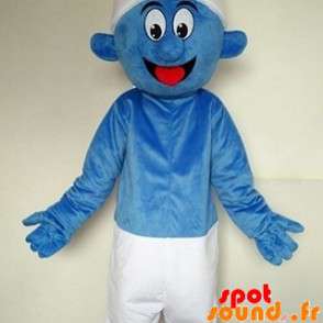 Smurf Maskottchen, berühmter blauer Cartooncharakter - 1