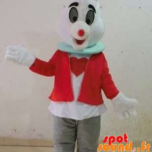 Maskot Alicin White Rabbit...