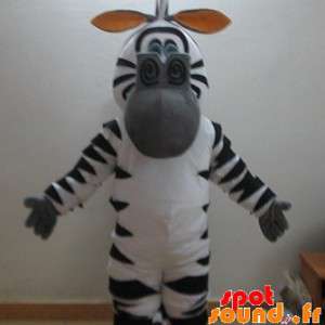 Mascot Marty zebra beroemde...