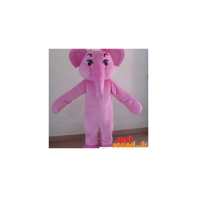 Pink elefant maskot. Elefant kostume - Spotsound maskot