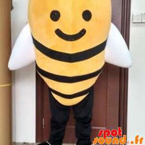 Mascot abelha amarela e...