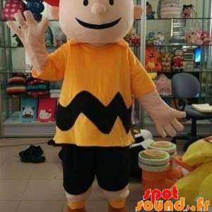 Charlie Brown maskot, liten pojke i Snoppy serietidningen -