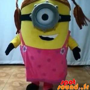 Minions maskot, berömd gul seriefigur - Spotsound maskot