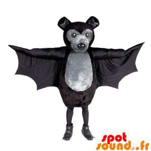 Mascot bruin en grijs bat,...