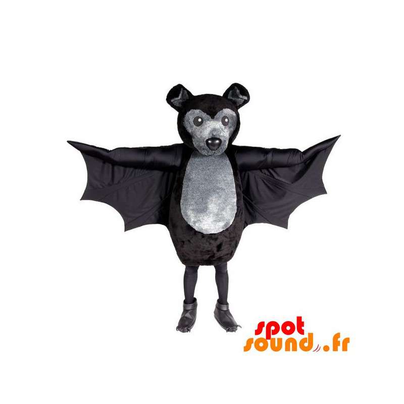 Brun och grå batmaskot, jätte - Spotsound maskot