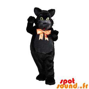 Black Cat maskot, hedvábná...