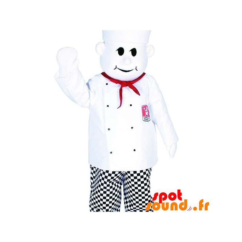 Chef mascotte met een toque. Chief Costume - Menselijke mascottes - MASFR033705 - SpotSound.fr