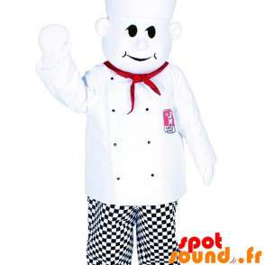 Chef mascotte met een toque. Chief Costume - Menselijke mascottes - MASFR033705 - SpotSound.fr