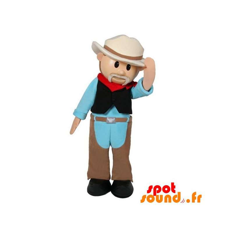 Sheriff maskot, bonde, västerländsk karaktär - Spotsound maskot