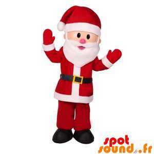Mascot Julenissen i rødt og...