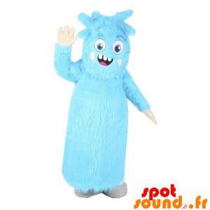 Mascot peloso mostro blu....