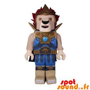 Mascot Lego tvaru lev brnění