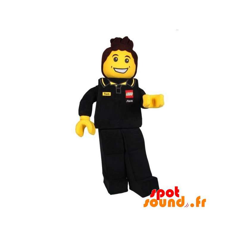 Lego maskot klædt ud som en arbejder, en mekaniker - Spotsound