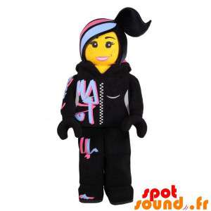 Mascot Lego Frau in Hip-Hop...