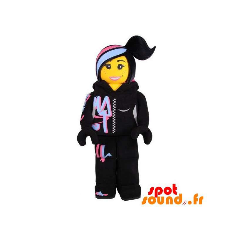 Lego maskot, kvinde i hiphop-outfit - Spotsound maskot