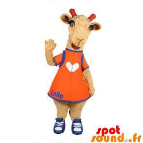 Velbloud maskot, hnědé ovce. kozí Costume - Maskoti zvířat - MASFR033830 - SpotSound.fr