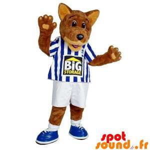 Mascot Brown Wolf Dog In...