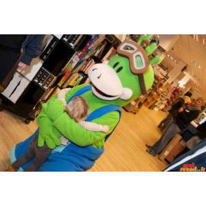 Mascotte de bonhomme vert...