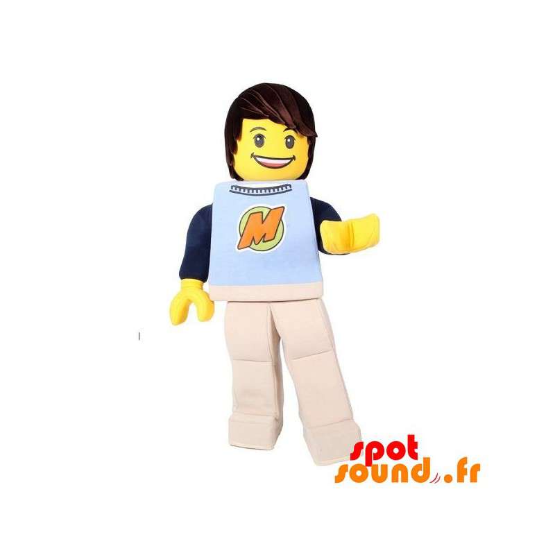 Lego maskot, gul Playmobil, leksak - Spotsound maskot