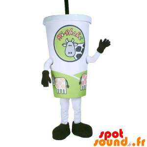 Maskottchen Pappbecher. Milchshake-Maskottchen - Objektmaskottchen - MASFR033999 - SpotSound.fr
