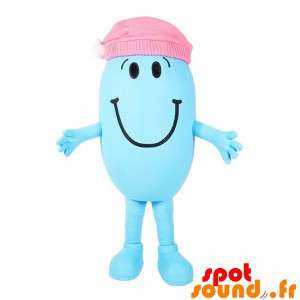 Blue Character Mascot Mr. Mrs.