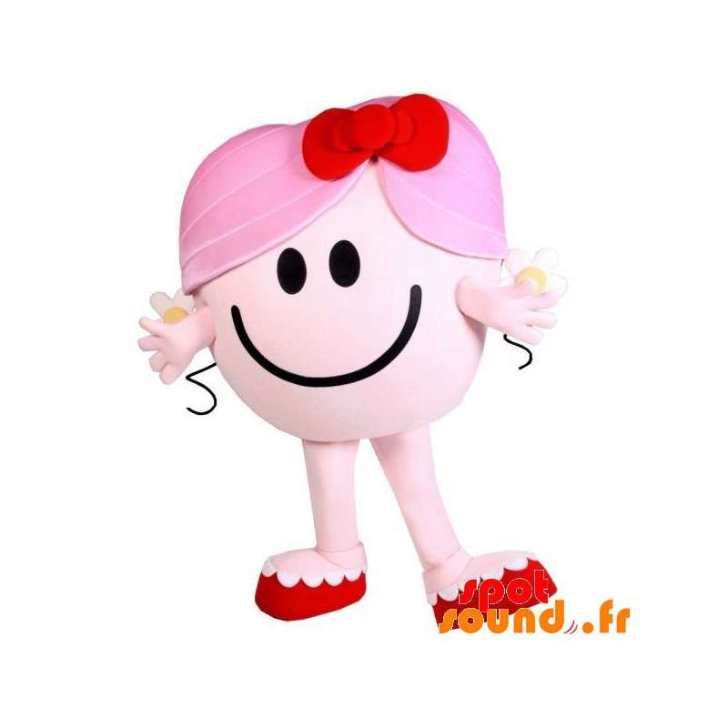 Mascot Madame Cuddle, rosa karaktär av Monsieur Madame -