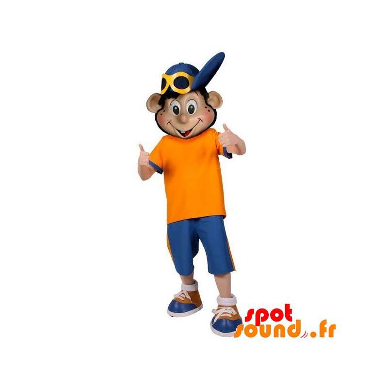 Mascot dreng, teenager med en hue - Spotsound maskot