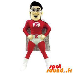 Superhero Mascot Dressed In...