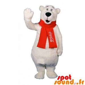 Isbjørnemaskot, meget sød. Coca Cola hvid bamse - Spotsound