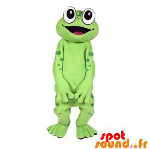 Mascot grønn frosk, veldig...