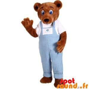 Brown Teddy Mascot Wearing...