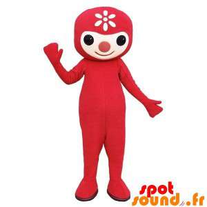 Pupazzo mascotte rosso con...