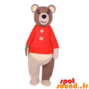 Mascot Big Brown Bear With...