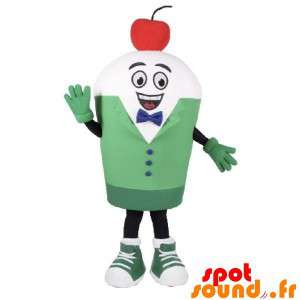 Witte sneeuwman mascotte...