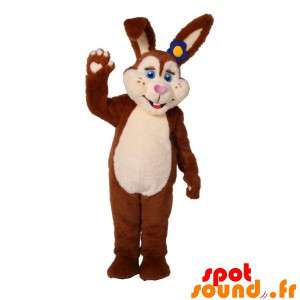 Rabbit Mascot Plush Brown...