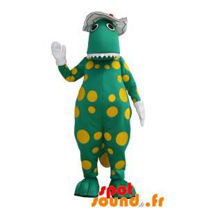 Groene dinosaurus mascotte...